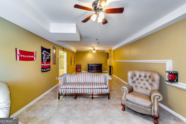 bedroom with ceiling fan