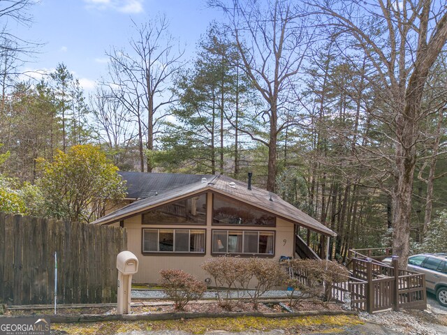 view of front of home