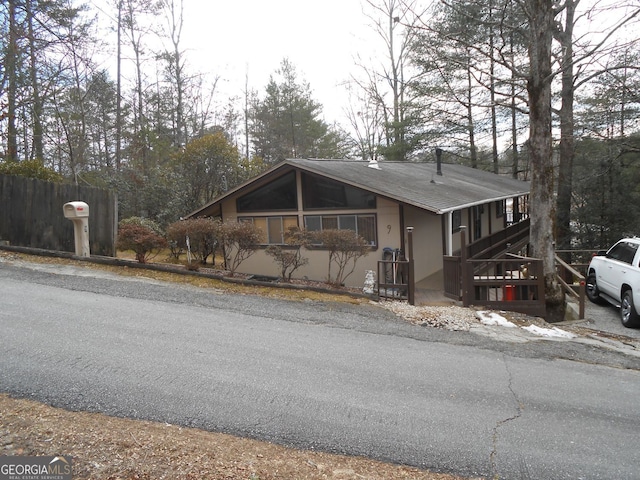 view of front of home