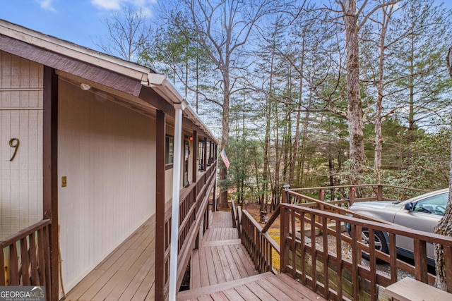 view of wooden terrace