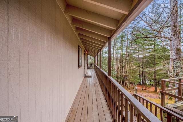 view of wooden terrace