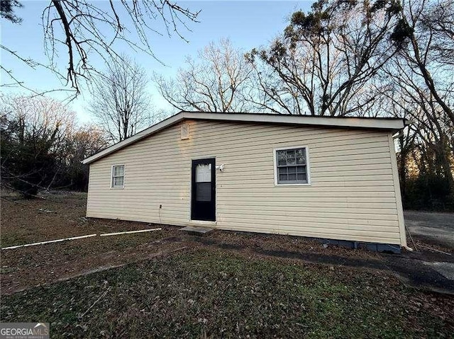 view of rear view of house