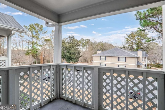 view of balcony