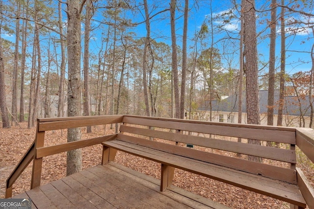 view of wooden terrace