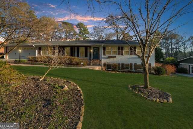 view of ranch-style home