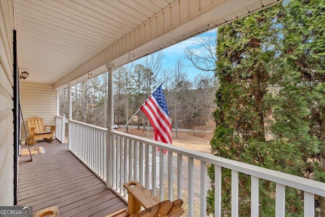 view of deck