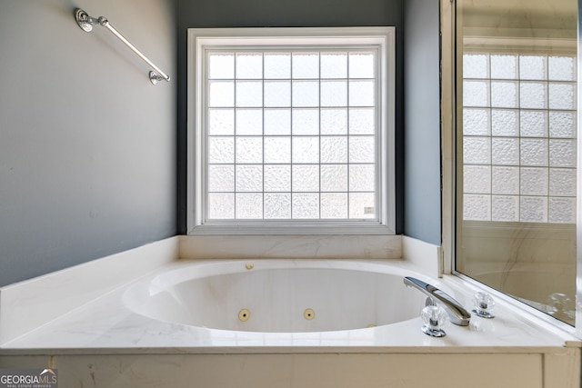 bathroom with a bathing tub