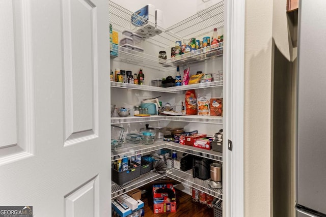 view of pantry