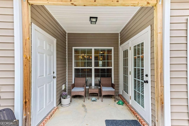 view of patio with covered porch