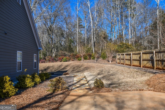 view of yard featuring a patio area