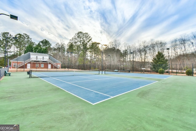 view of sport court