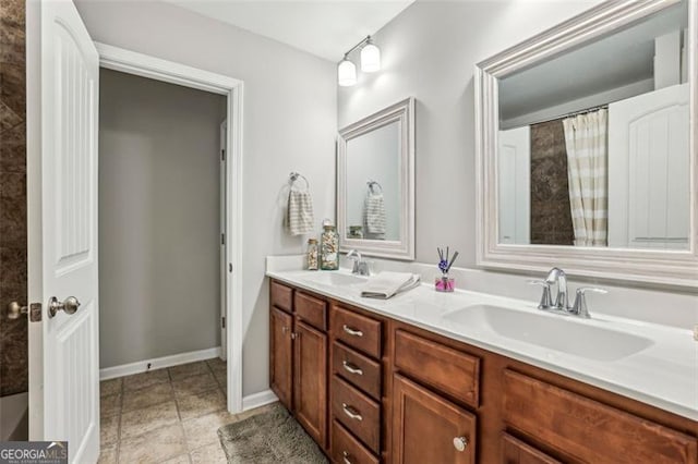 bathroom featuring vanity