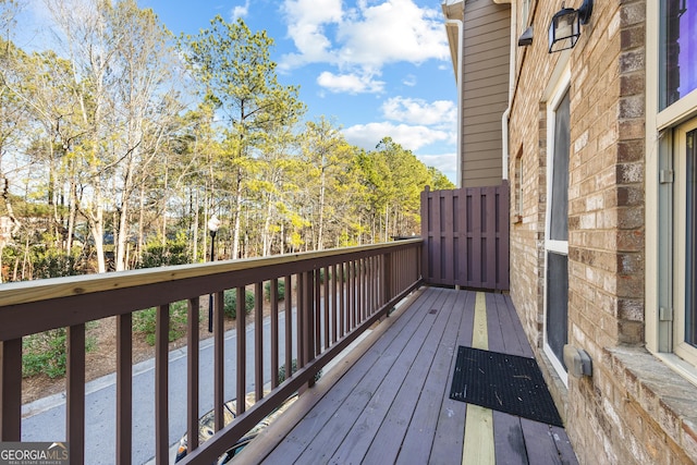 view of wooden terrace