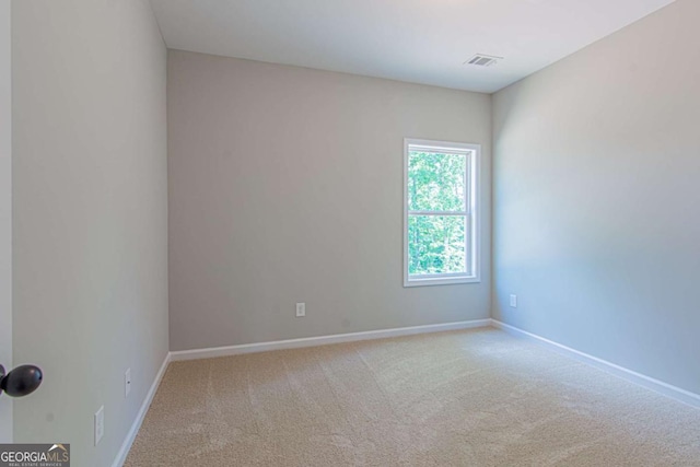 spare room with carpet floors