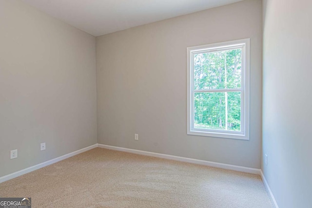 view of carpeted empty room