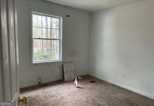 view of carpeted empty room