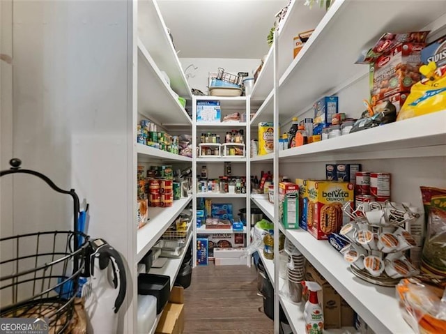 view of pantry