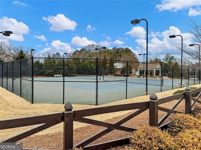 view of sport court