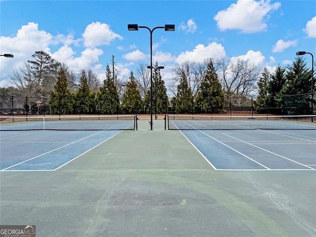 view of sport court