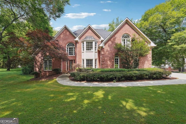 view of front property with a front yard