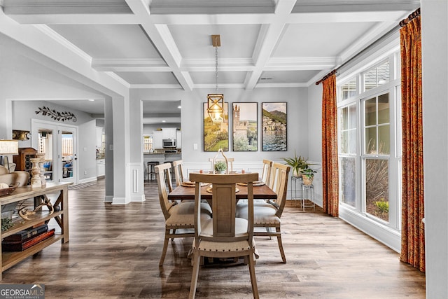45 Misty Creek Cv, Newnan, GA 30265 - living area with high vaulted ceiling, wood finished floors, a fireplace, and baseboards