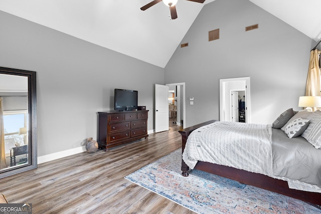 45 Misty Creek Cv, Newnan, GA 30265 - full bath featuring a shower stall, a soaking tub, and wood finished floors