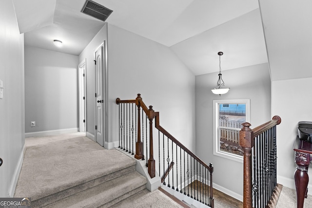 45 Misty Creek Cv, Newnan, GA 30265 - sitting room with carpet floors, vaulted ceiling, a ceiling fan, and baseboards