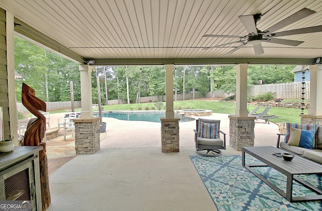 45 Misty Creek Cv, Newnan, GA 30265 - view of front of property featuring board and batten siding, fence, a shingled roof, and concrete driveway