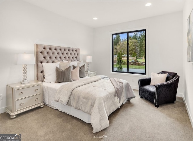 bedroom featuring carpet floors