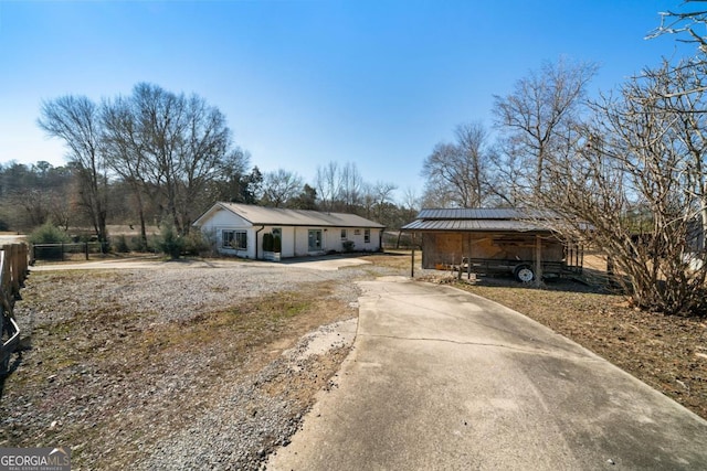 view of ranch-style house