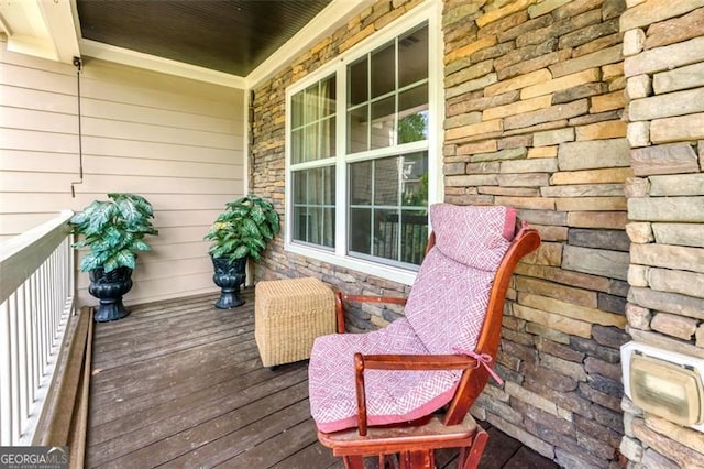 balcony with covered porch