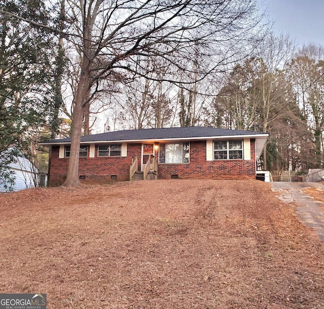 view of ranch-style house