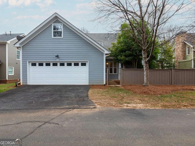 view of front of home featuring a garage