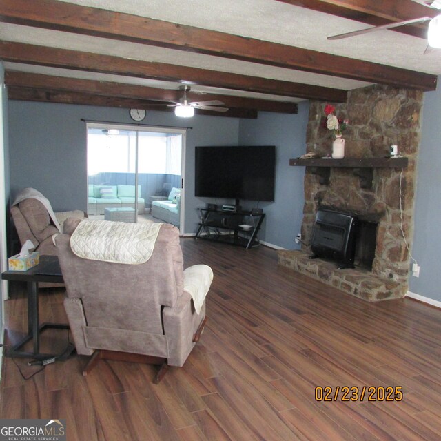 empty room featuring hardwood / wood-style floors