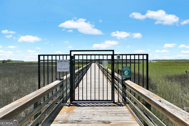 view of dock