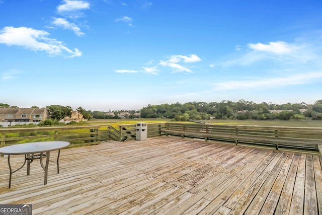 view of wooden terrace