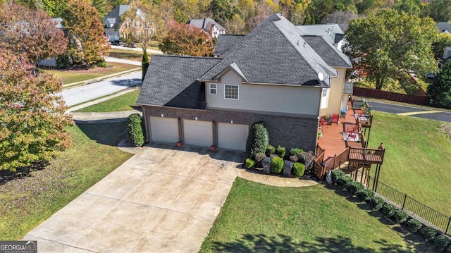 birds eye view of property