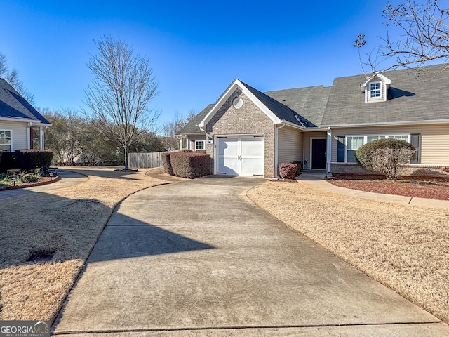 view of front of house featuring a garage