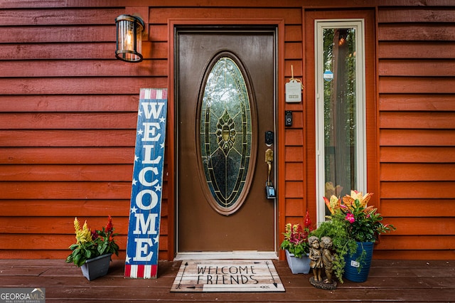 view of entrance to property