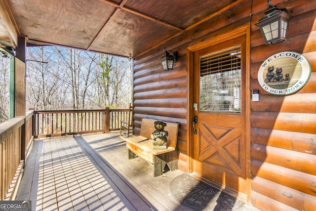 211 Highland Forest Dr, Morganton, GA 30560 - wooden terrace featuring a porch