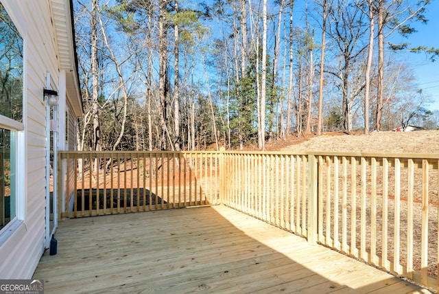 view of wooden terrace