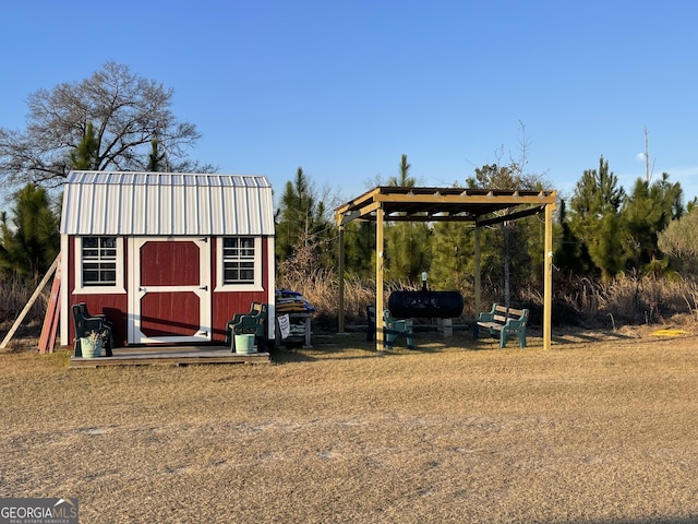 view of outbuilding