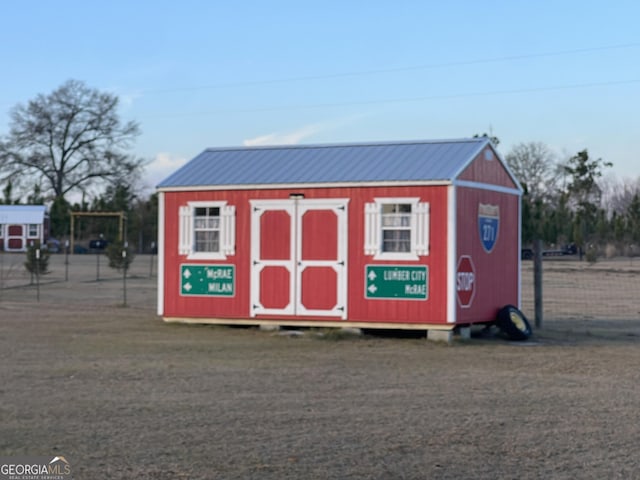 view of outdoor structure