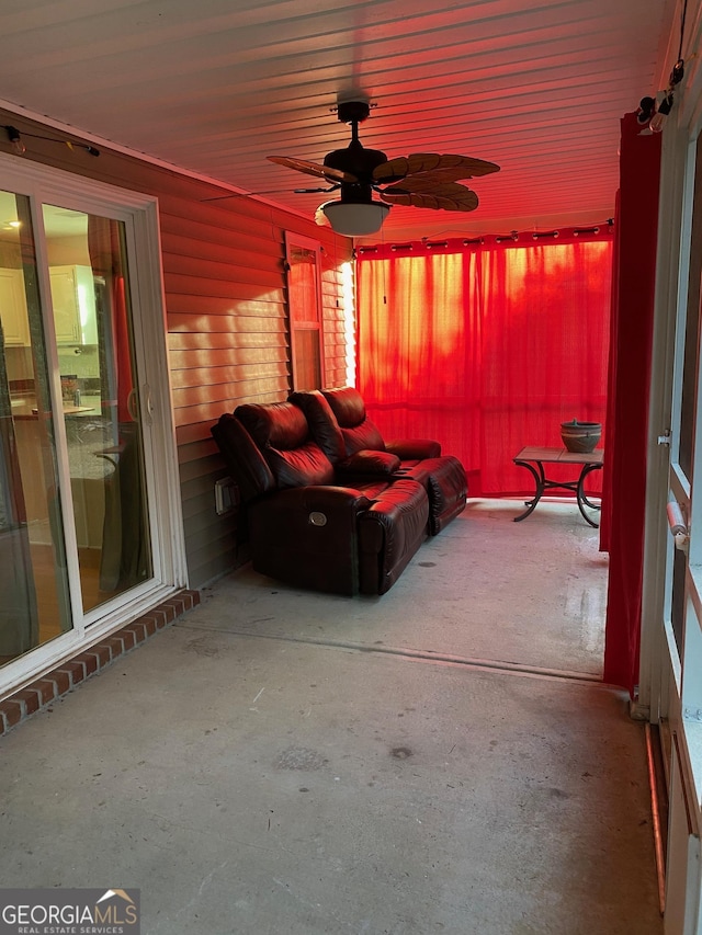172 Sonata Cir, Pooler, GA 31322 - view of patio / terrace with ceiling fan