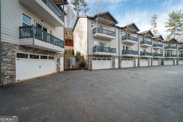 view of building exterior with a garage