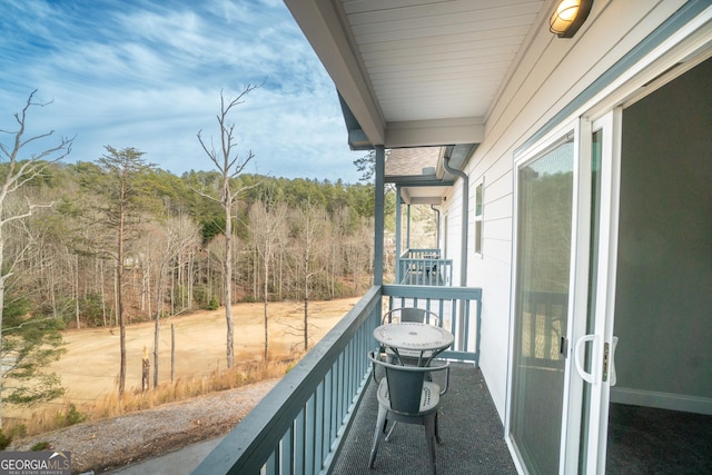 view of balcony