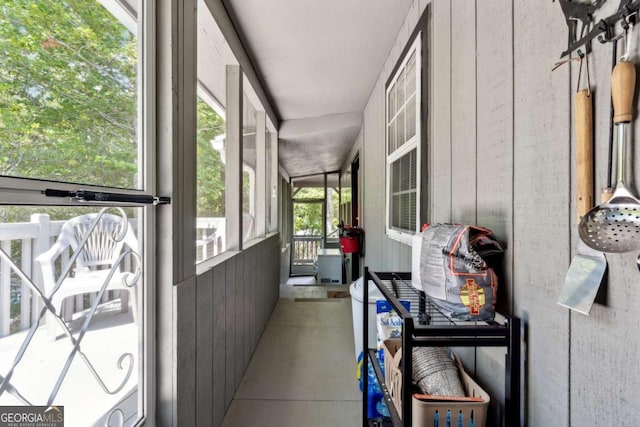 sunroom featuring a wealth of natural light