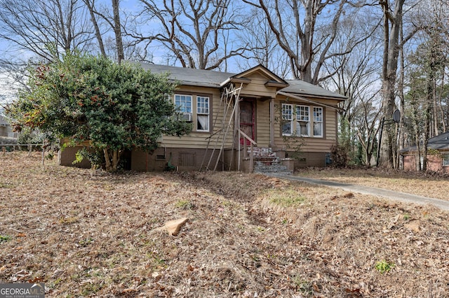 view of front of home