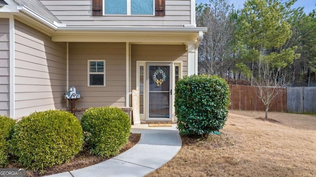 view of entrance to property