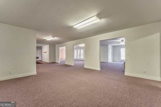 spare room featuring carpet flooring